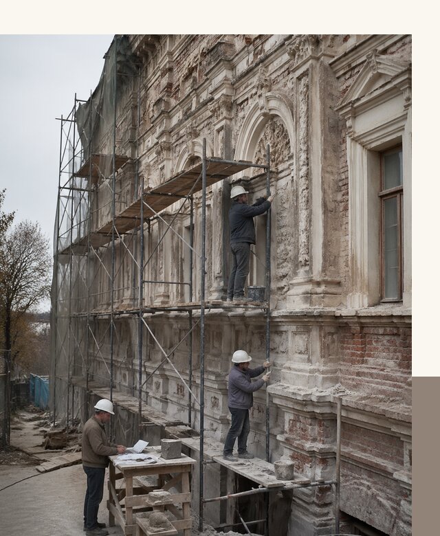 Реставрация объектов культурного наследия под ключ в Устях-Лабинске