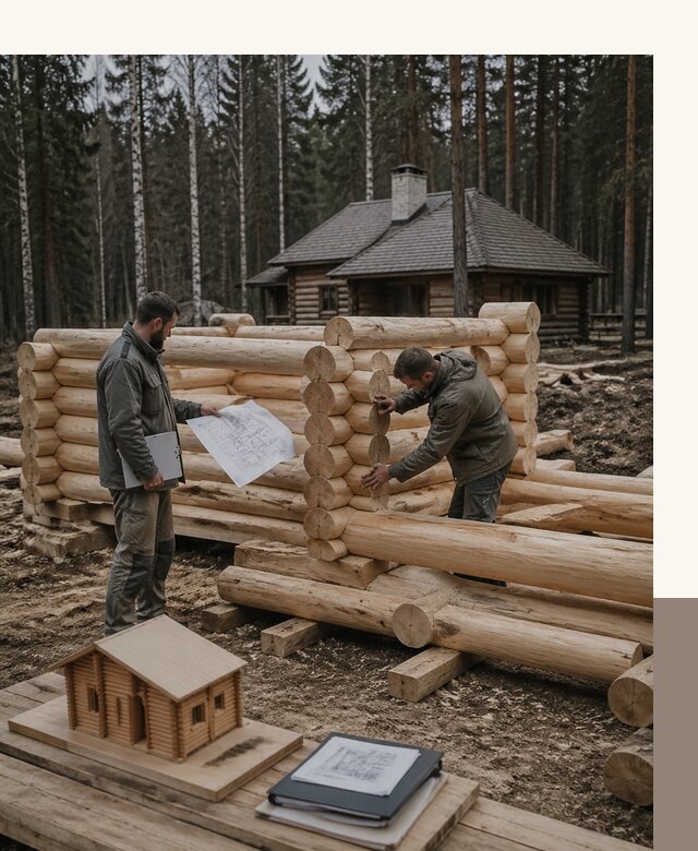 Проектирование и строительство домов из бревна в Устях-Лабинске