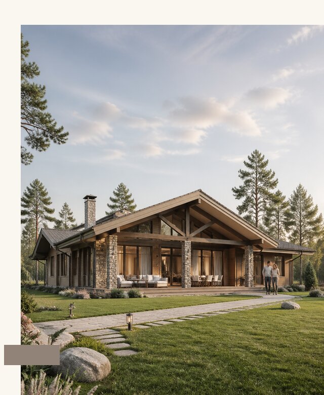 Проект одноэтажного дома шале в Устях-Лабинске по цене 66404 р. | А3дПро-Улб